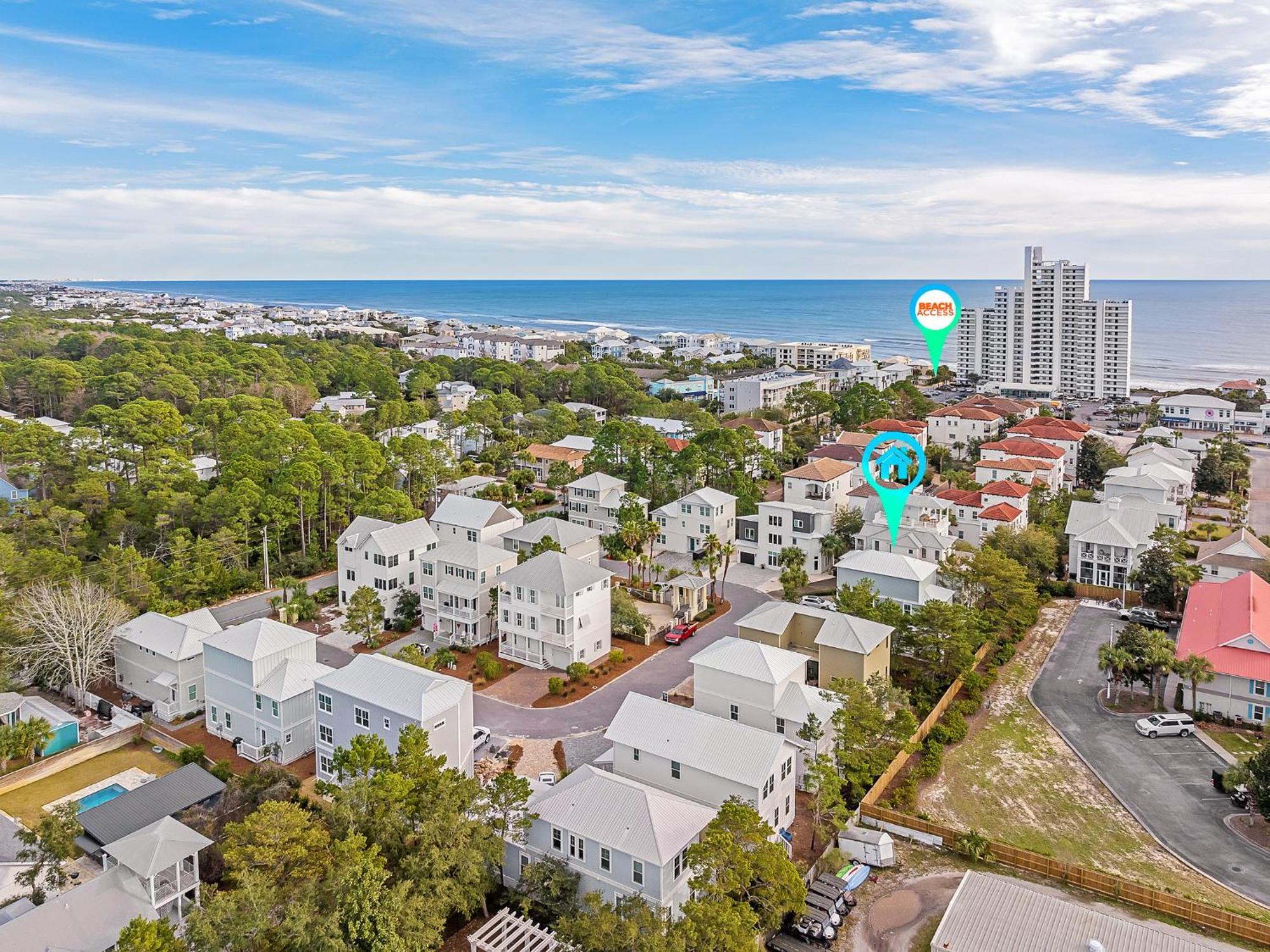 Shellabrate Good Times A Brand New Home For 2024 Only 3 Blocks To The Beach With Community Pool Santa Rosa Beach Buitenkant foto
